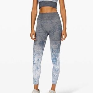 Lululemon ebb to train tights size 6 small leggings tight wash